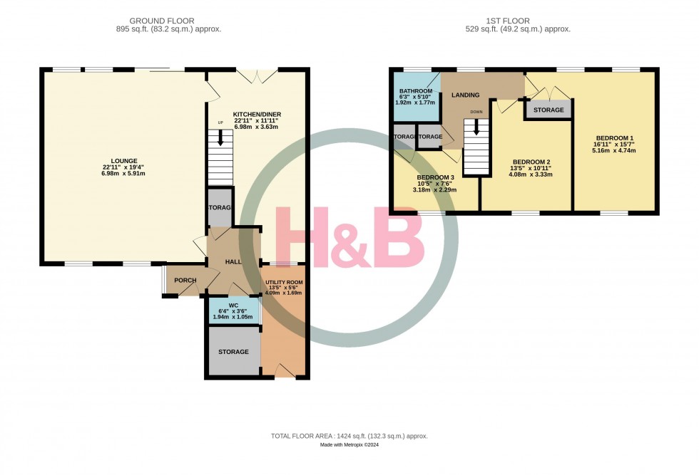 Floorplan for Old Orchard, Harlow