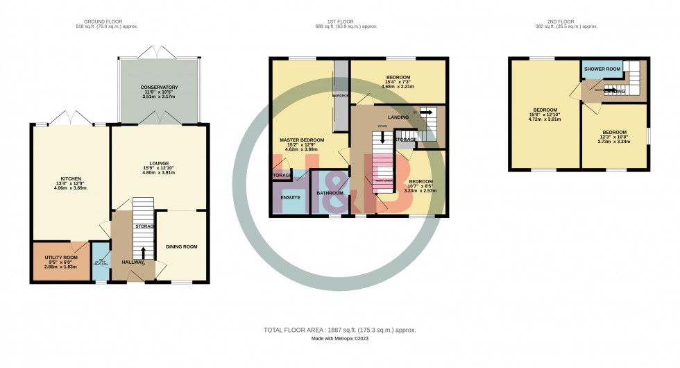 Floorplan for Mulberry Green, Old Harlow